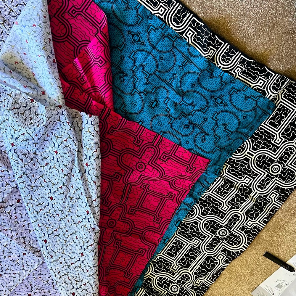 Colorful Geometric ayahuasca print fabric 1.5 x 2m sized